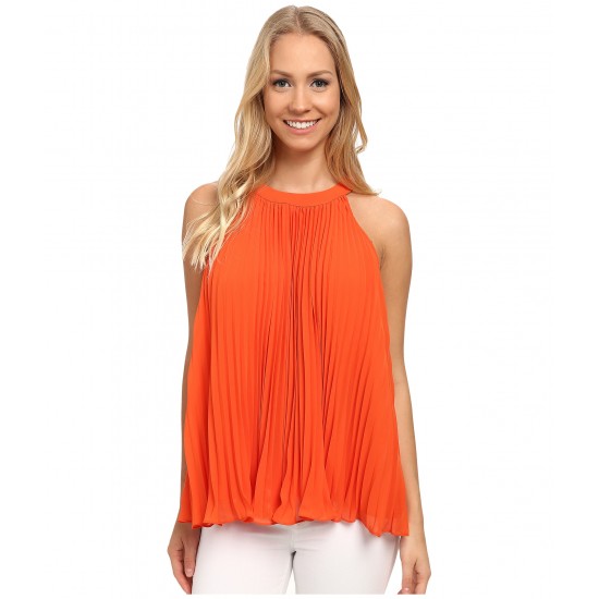 Pleated Halter Blouse