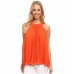 Pleated Halter Blouse